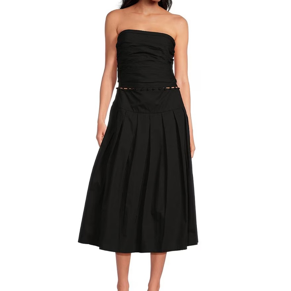 Gianni Bini x Caelynn Bell Miller Strapless Crop Top and Midi Skirt Set